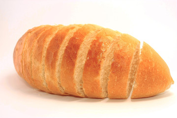 Bread loaf sliced