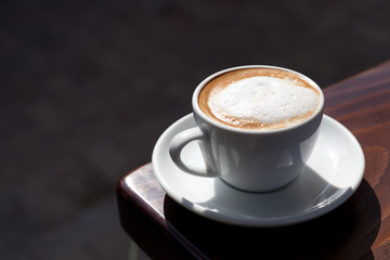cappuccino on a table