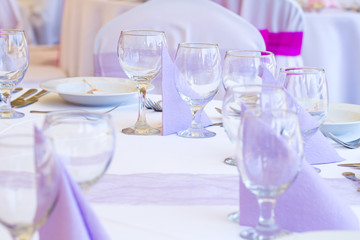 detail of a wedding dinner setting