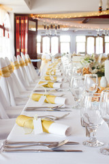 wedding table, place setting