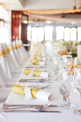 wedding table, place setting