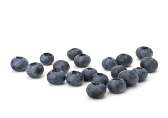 Bilberries or whortleberries cutout