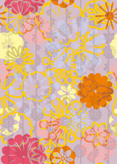 Seamless background with autumn colors.