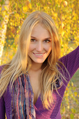 Autumn girl portrait