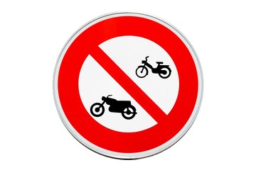 Circulation interdite aux motocyclettes et aux cyclomoteurs