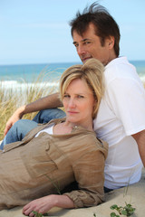 Fototapeta premium couple on the beach