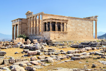 Erechtheion with Porch of the Caryatids, Athens, Greece