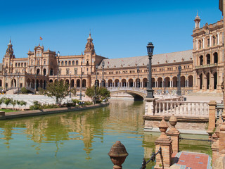 Naklejka premium Plaza de Espana (Square of Spain) in Seville