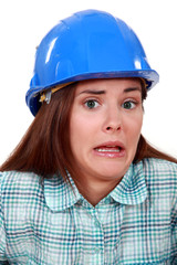 A terror-stricken tradeswoman