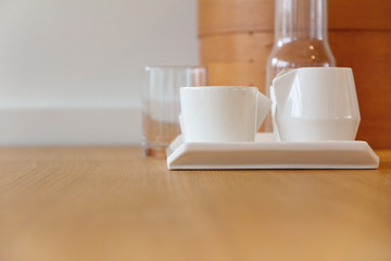 detail of modern dining room interior decorate