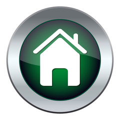 Fototapeta premium Button with a picture of the house
