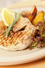 chicken with roasted potatoes