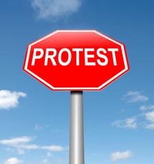 Protest concept.