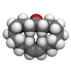Civetone perfume molecule, chemical structure