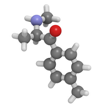 Mephedrone  molecule, chemical structure