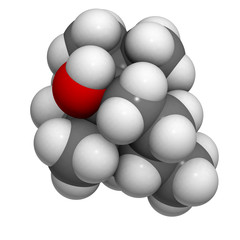 Patchoulol (patchouli scent) molecule, chemical structure