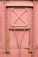 Door of an old train carriage