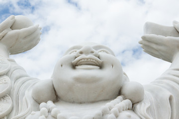 Bouddha riant isolé