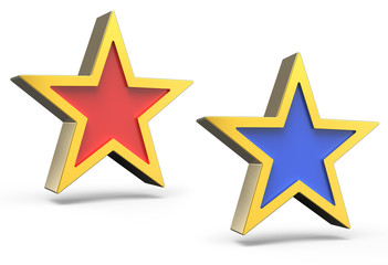 Fototapeta premium Two stars symbol