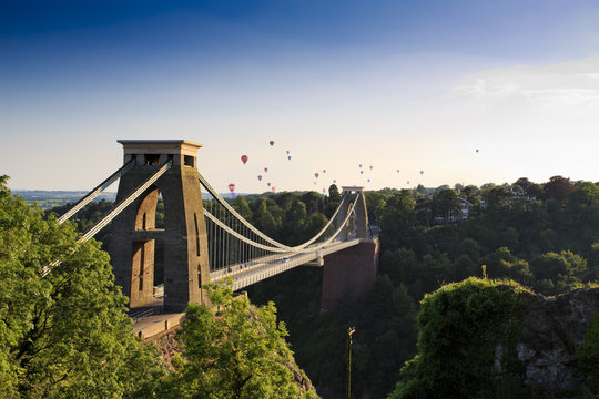 Clifton suspension bridge and Balloon Fiesta