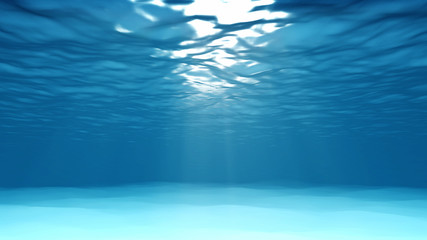 Naklejka premium światło pod wodą