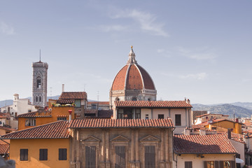 Looking over the rooftops in Florence, Italy.