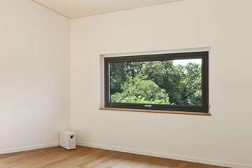 house interior, empty room with window