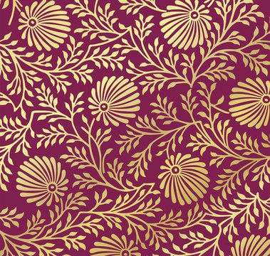 traditional floral pattern, textile design, costume , India