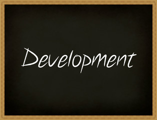Development blackboard.