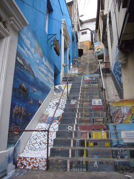 Treppe in Valparaiso