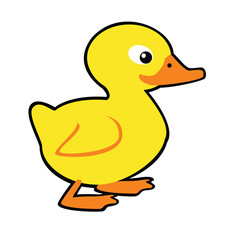 simple childish duck