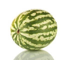 Ripe watermelon isolated on white