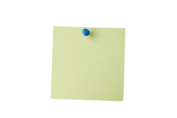 reminder note with pin