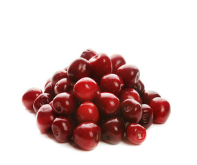 Heap of sweet cherries