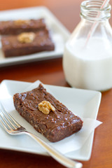 Fudge Nougat with milk - Vertical Close