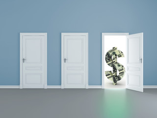door to money
