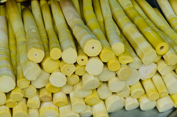Fresh bamboo shoot in the market