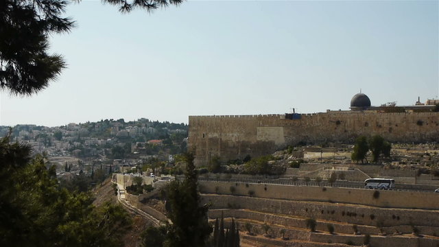 Panoramic view of Jerusalem old city