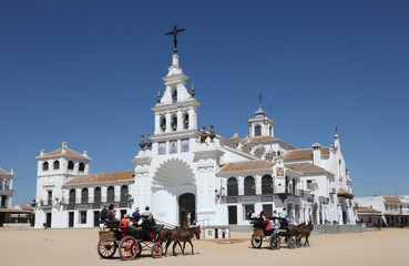 Hermitage of El Rocio. Province of Huelva, Andalusia, Spain
