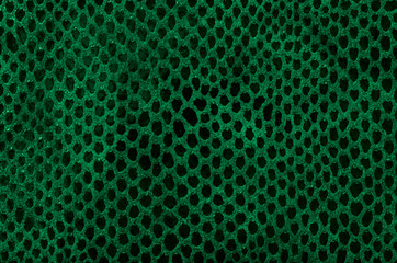 Green leather