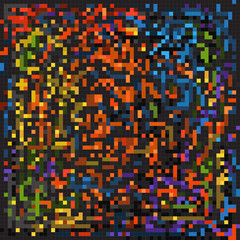Abstract background of color mosaic elements