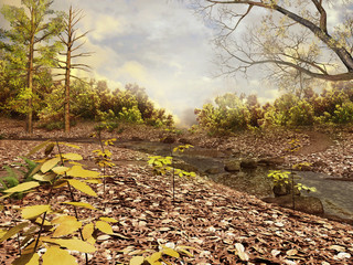 Las w jesiennych barwach © Obsidian Fantasy