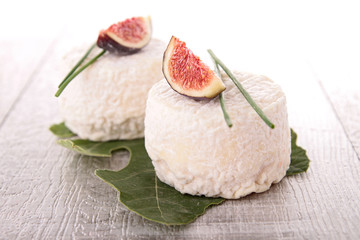 dairy product, cheese and fig
