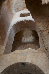 The roman amphitheater of El Djem in Tunisia