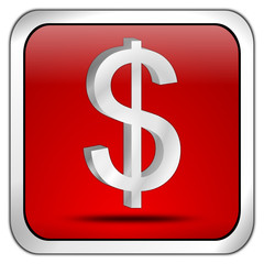 Button mit Dollar Symbol