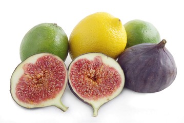 lila sweet figs and sour citrus fruits