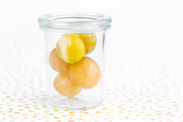 Mirabellen im Einweckglas