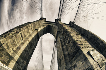 Brooklyn Bridge Exterior Detail, New York
