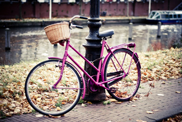 Fototapeta na wymiar rowerów w Amsterdamie