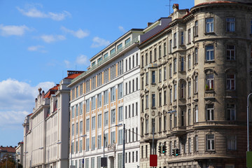 Fototapeta premium Vienna - old town residential buildings